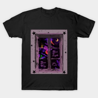 Luz en tu Camino Lilac T-Shirt